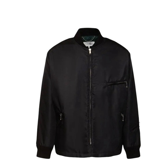 MAISON MARGIELA Reversible Padded Tech Zip Jacke Black Men SZ 50 Women 46